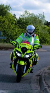 Serv motorcyclist